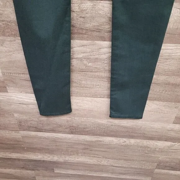 NEW Big Star Alex Skinny Jeans Size 25 Womens Dark Emerald Green Denim Mid Rise - Picture 9 of 16
